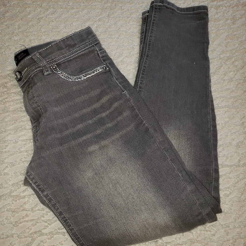 2/$12 Jordache Girls size 14 super skinny jeans